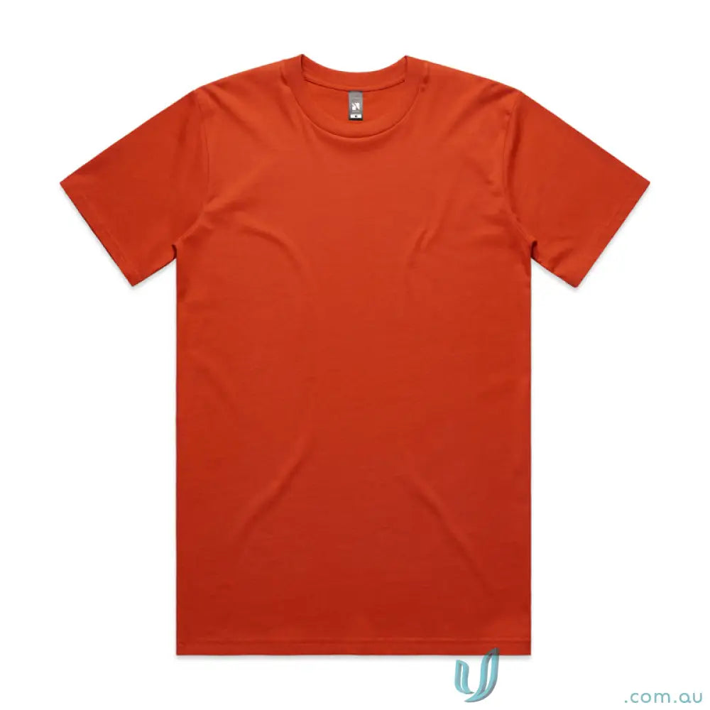 Plain orange AS Classic Tee in relaxed fit, made from comfy combed cotton shirt