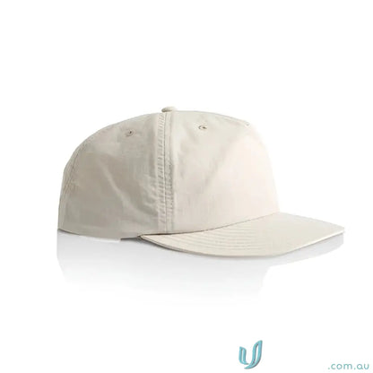 Light beige AS Colour 1114 surf cap with plastic snapback and recycled nylon fabric