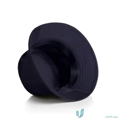 Dark blue lightweight cotton bucket hat with reinforced brim from AS Colour 1117