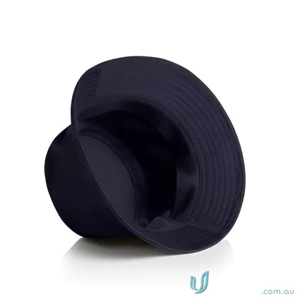 Dark blue lightweight cotton bucket hat with reinforced brim from AS Colour 1117