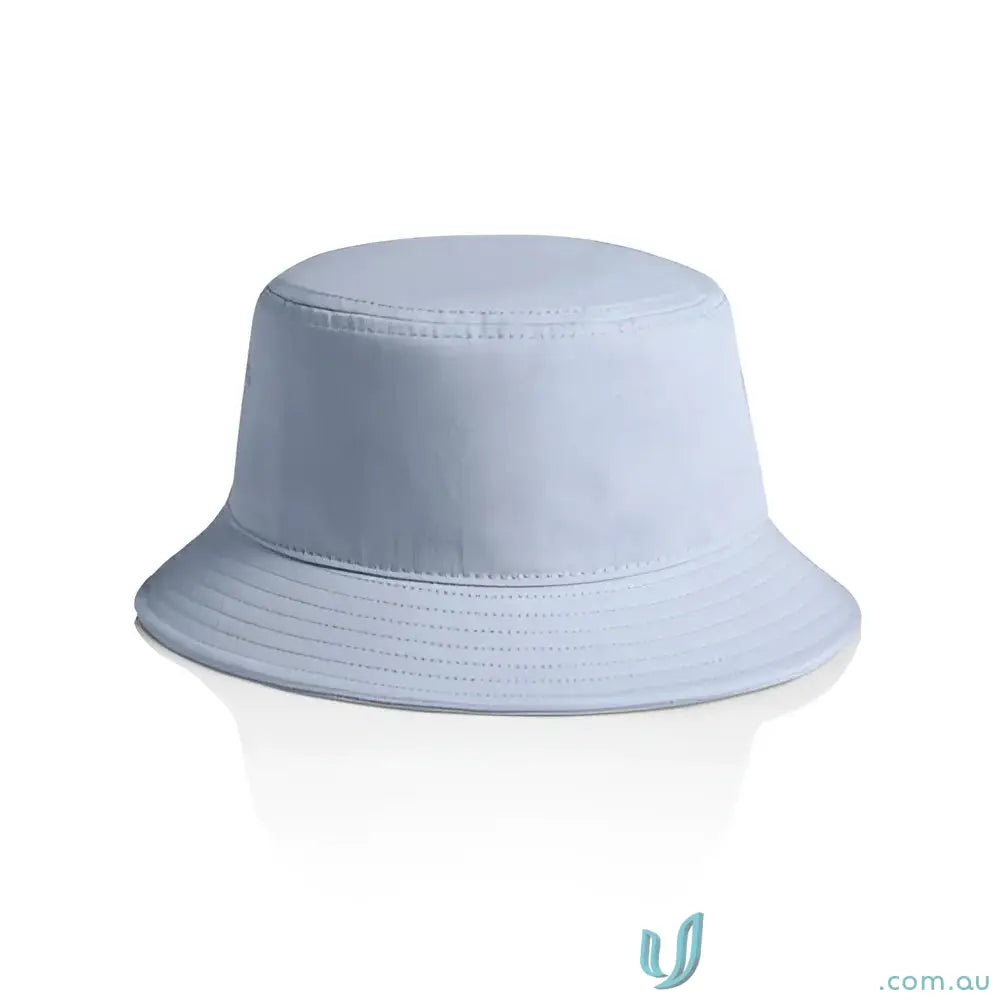 Light blue bucket hat with reinforced brim from AS Colour 1117, lightweight cotton style
