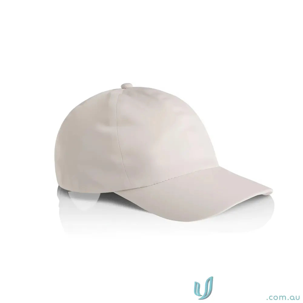 Light-colored AS Colour Access Active Cap with curved brim and self-fabric covered velcro