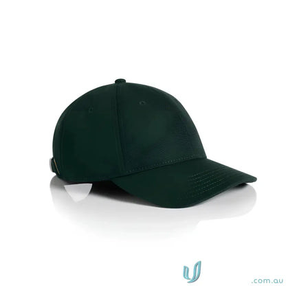 Dark green Cotton Canvas Access Canvas Cap with curved brim and adjustable strap
