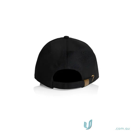 Black cotton canvas Access Canvas Cap with bronze buckle closure and low-profile fit