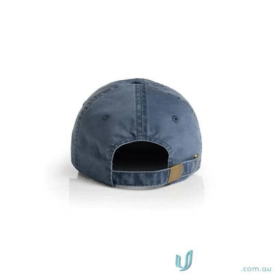 Navy blue access faded cap with adjustable brass buckle, part of AS Colour Access Faded collection