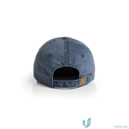 Navy blue access faded cap with adjustable brass buckle, part of AS Colour Access Faded collection