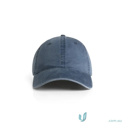 Distressed denim blue Access Faded Cap from AS Colour with a washed finish