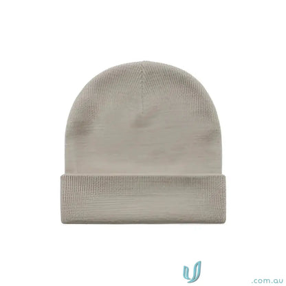 Beige cuff beanie from AS Colour Cuff Beanie 1107 Relaxed Fit Acrylic Knit Hat