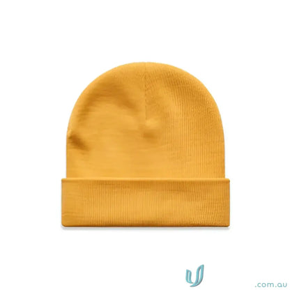 Mustard yellow cuff beanie from AS Colour Cuff Beanie 1107 relaxed fit acrylic knit hat
