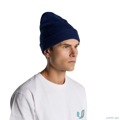 Navy blue cuff beanie from AS Colour Cuff Beanie 1107 Relaxed Fit Acrylic Knit Hat