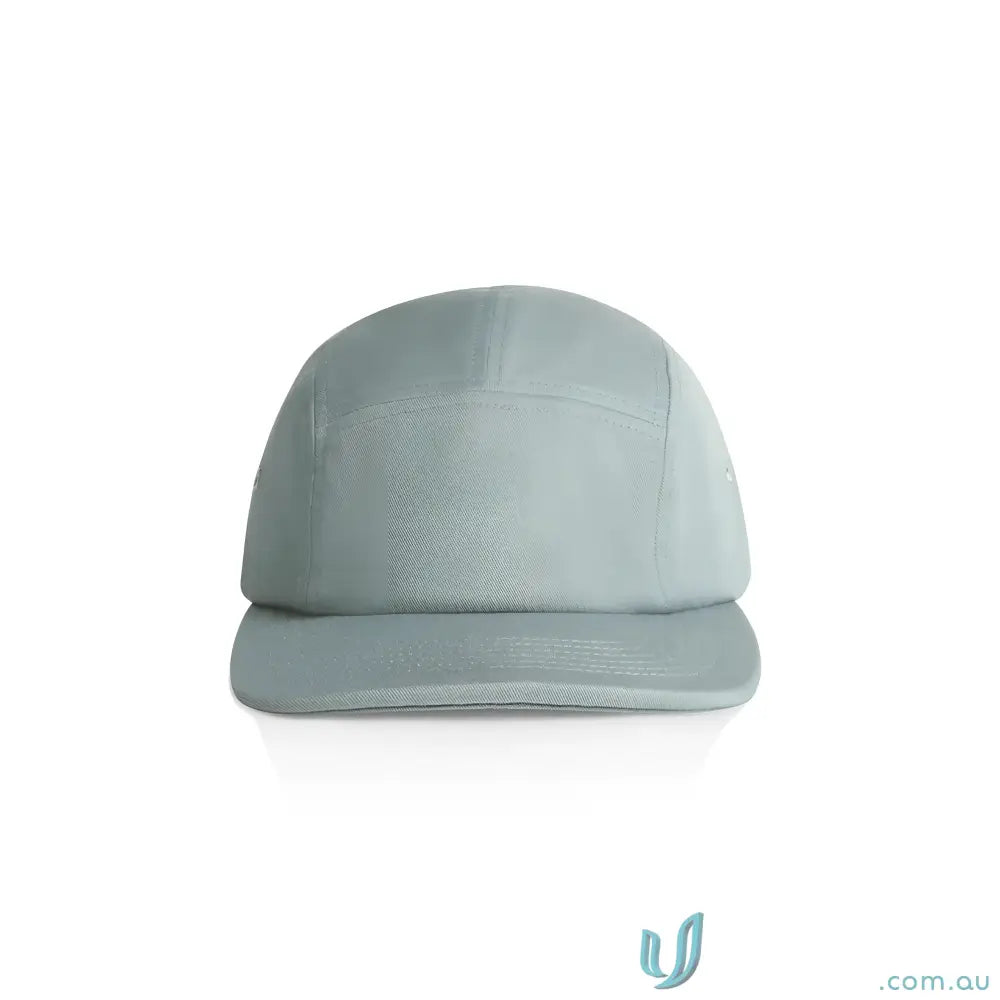 Light blue AS Colour Finn Five Panel Cap with flat brim, durable 100% cotton