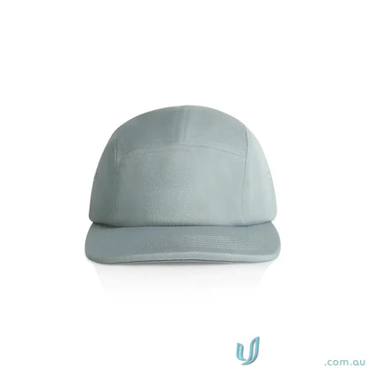 Light blue AS Colour Finn Five Panel Cap with flat brim, durable 100% cotton