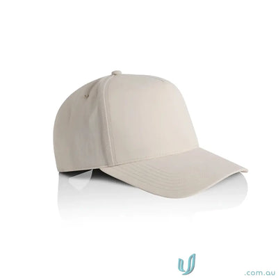 Plain light-colored Frame Nylon Cap with curved peak from AS Colour Frame Nylon Cap 1162