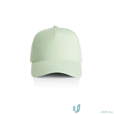 Light green Frame Nylon Cap with curved peak and mesh back for a sporty look