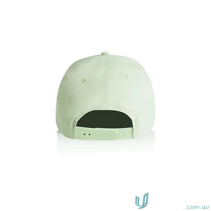 Light green Frame Nylon Cap with curved peak and adjustable snapback closure
