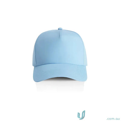 Light blue Frame Nylon Cap with curved peak from AS Colour Frame Nylon Cap series