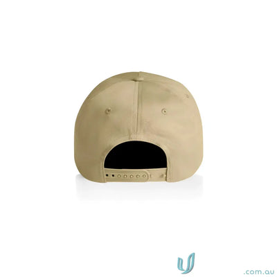 Tan AS Colour Frame Soft Cap 1164 with curved peak and plastic adjustable snapback