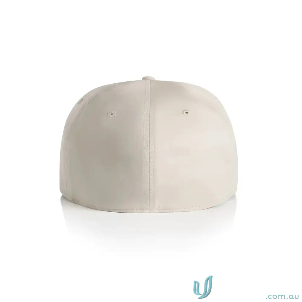Plain off-white flat peak stock flex cap from AS Colour Stock Flex Cap 1106