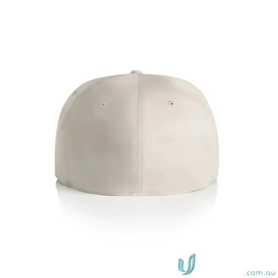 Plain off-white flat peak stock flex cap from AS Colour Stock Flex Cap 1106