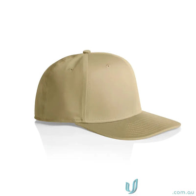 Plain tan flat peak stock flex cap from AS Colour Stock Flex Cap 1106