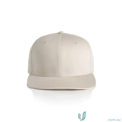 Light-colored flat peak stock flex cap from AS Colour Stock Flex Cap 1106