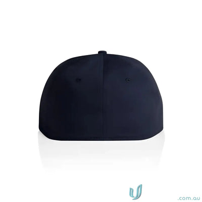 Dark blue AS Colour Stock Flex Cap 1106 with flat peak and subtle sheen