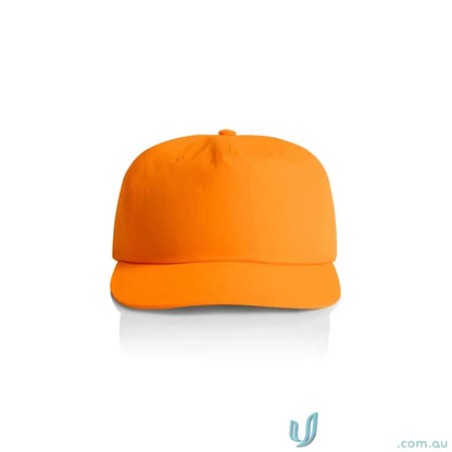 Vibrant orange AS Colour Surf Safety Cap in recycled nylon with flat brim