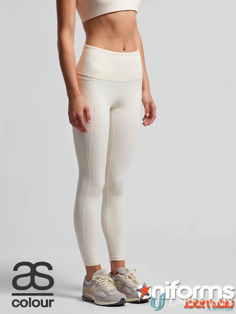 Beige athletic leggings and top from AS Ladies Active Leggings, perfect for workout wear