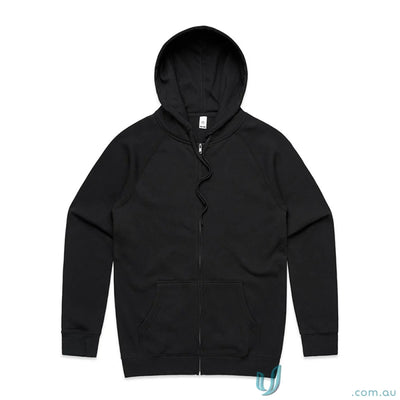 Black zip-up hoodie from AS Official Zip Hoodie, perfect for uniforms and workwear