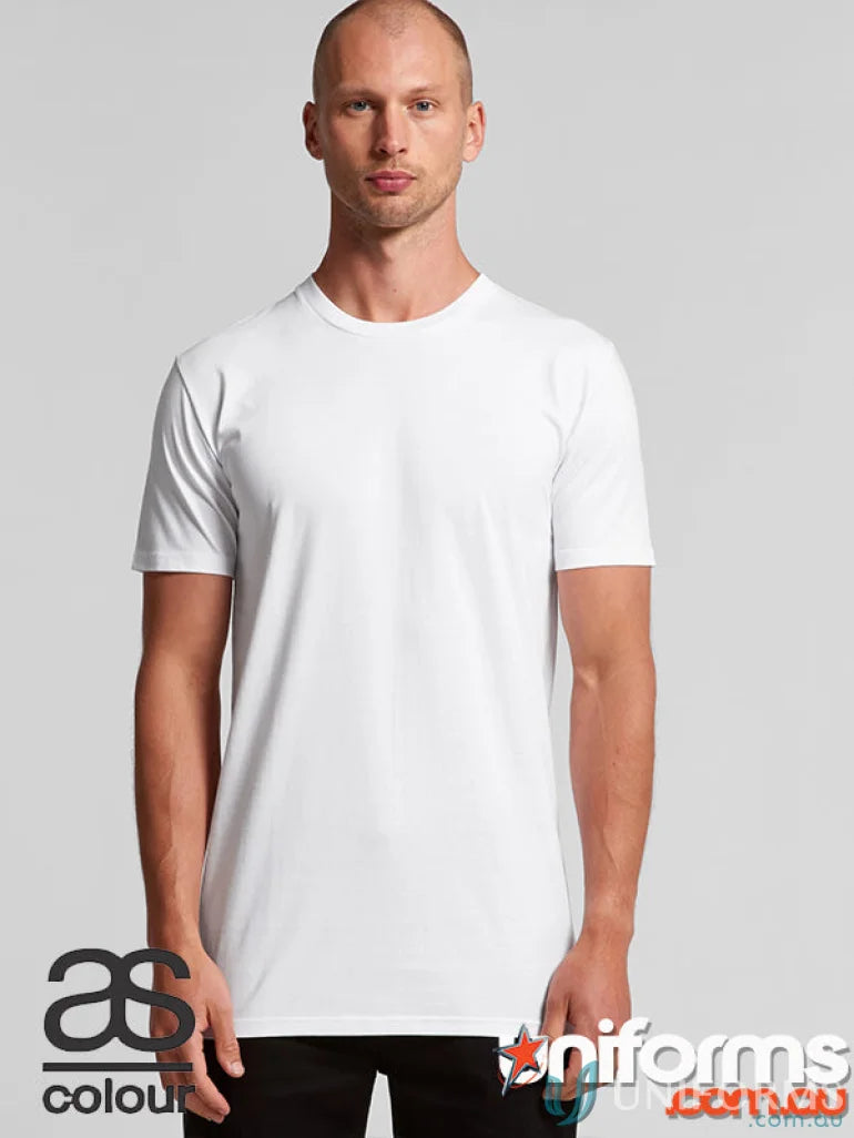 White crew neck T-shirt from AS Staple PlusTee, perfect for work uniforms or workwear