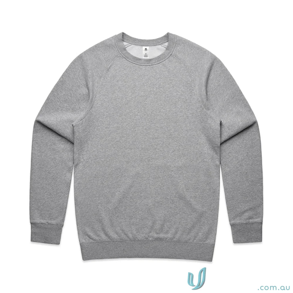 Gray crew neck sweatshirt from AS Supply Crew, perfect for work uniforms or casual workwear