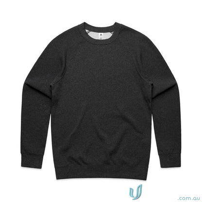 Black crewneck sweatshirt from the AS Supply Crew workwear collection for uniforms