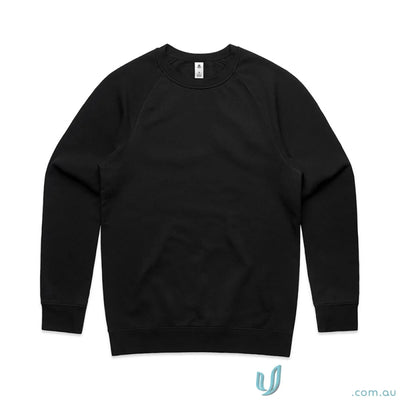 Black crewneck sweatshirt from AS Supply Crew ideal for workwear and uniforms