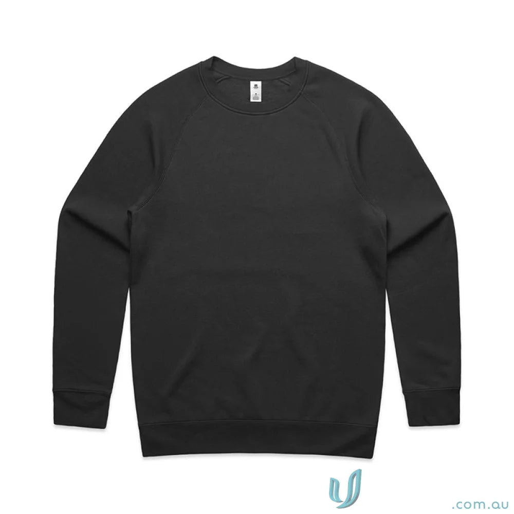 Black long-sleeved sweatshirt from AS Supply Crew workwear collection, perfect for uniforms