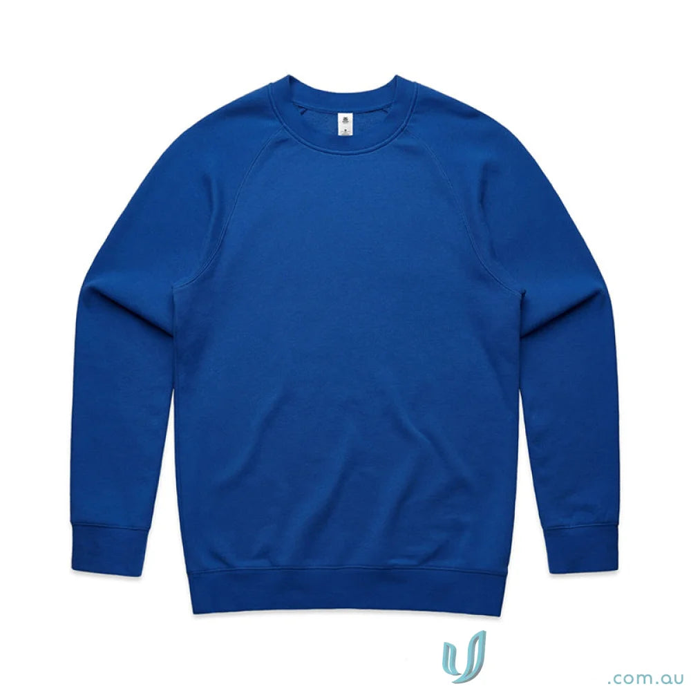 Blue long-sleeved sweatshirt from AS Supply Crew, perfect for work uniforms or uniforms