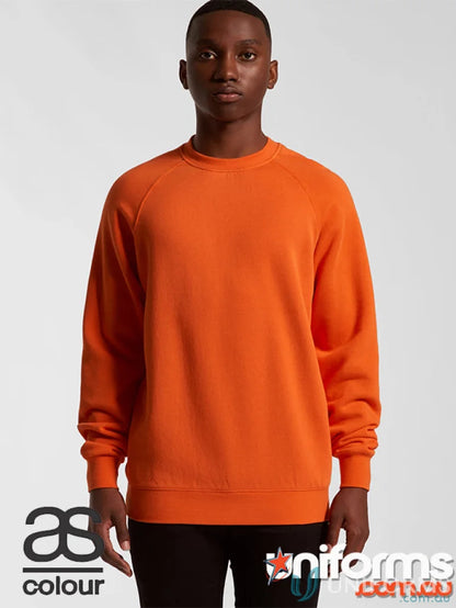 Orange crew neck sweatshirt from AS Supply Crew, perfect for workwear and uniforms