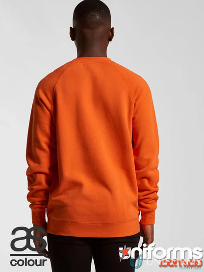 Orange raglan-sleeved sweatshirt for AS Supply Crew, perfect workwear or uniforms