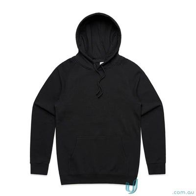 AS Supply Hoodie black hooded sweatshirt made from polyester anti-pill fleece with a regular fit