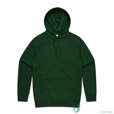 Dark green AS Supply Hoodie made from polyester anti-pill fleece with a regular fit