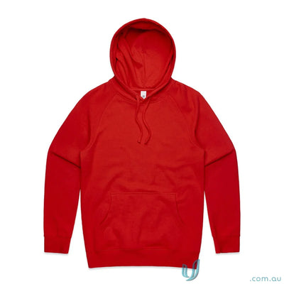 AS Supply Hoodie red hooded sweatshirt in regular fit with polyester anti-pill fleece
