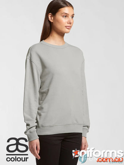 Gray Long-Sleeved Sweatshirt from AS Womens Premium Crew, perfect workwear for uniforms