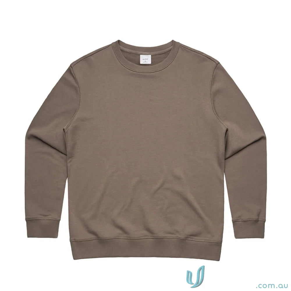 Taupe crewneck sweatshirt from AS Womens Premium Crew, perfect for work uniforms or workwear