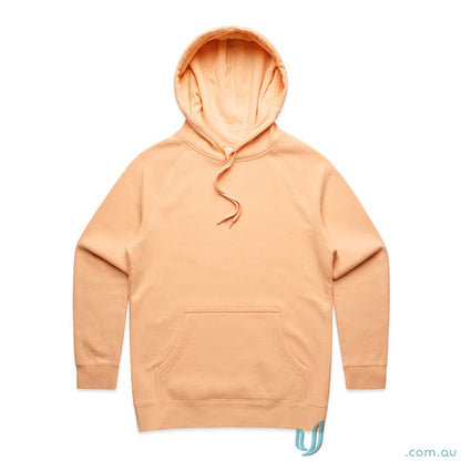 Peach-colored hoodie from AS Womens Supply Hoodie makes comfy uniforms easy to wear