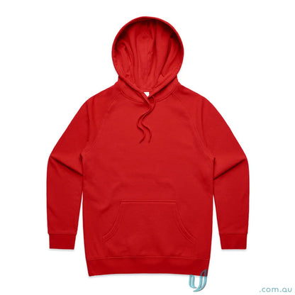 Comfortable red hoodie from AS Womens Supply Hoodie perfect for uniforms or casual wear