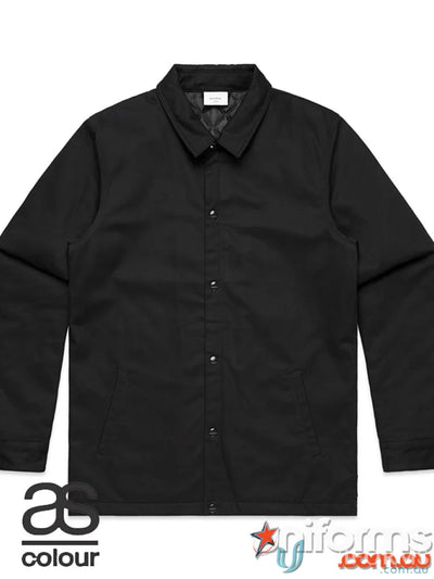 Black button-up jacket from AS Work Jacket, perfect for uniforms and workwear