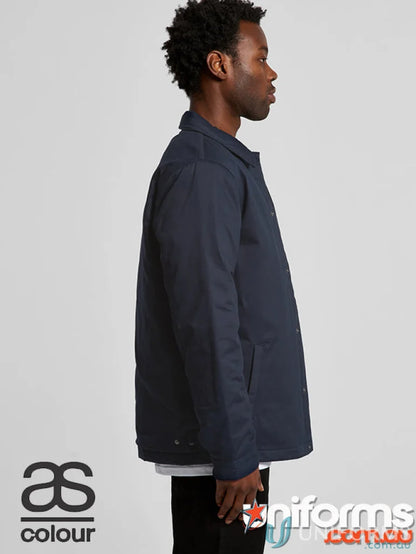 Navy blue coach jacket from AS Work Jacket, perfect for workwear and uniforms