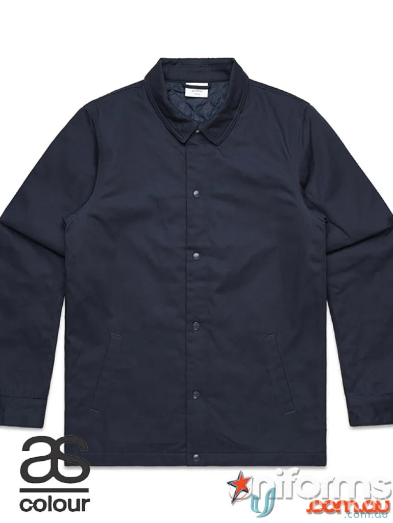 Navy button-up jacket from AS Work Jacket, perfect for workwear and uniforms
