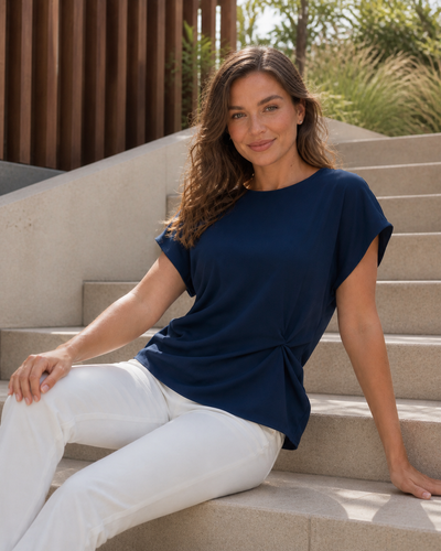 Ascot Twist Front Top for Australian professionals