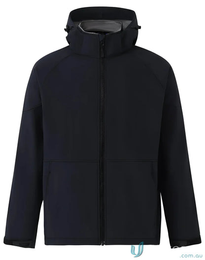 Black Black Hooded Jacket JK33 Aspen Softshell Hooded Jacket with Four-Way Stretch