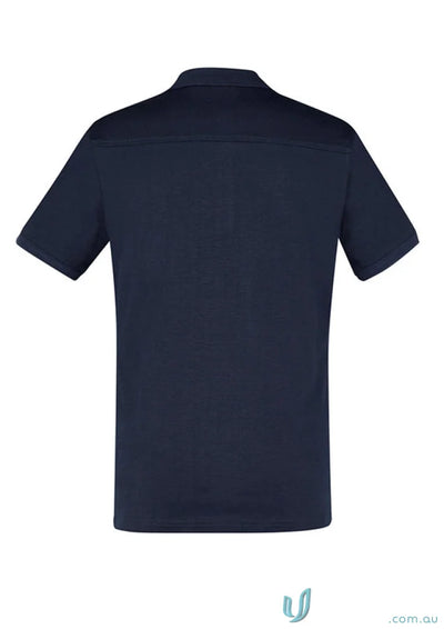 Dark navy blue Aston Polo shirt from Biz Collection Aston in soft cotton jersey knit